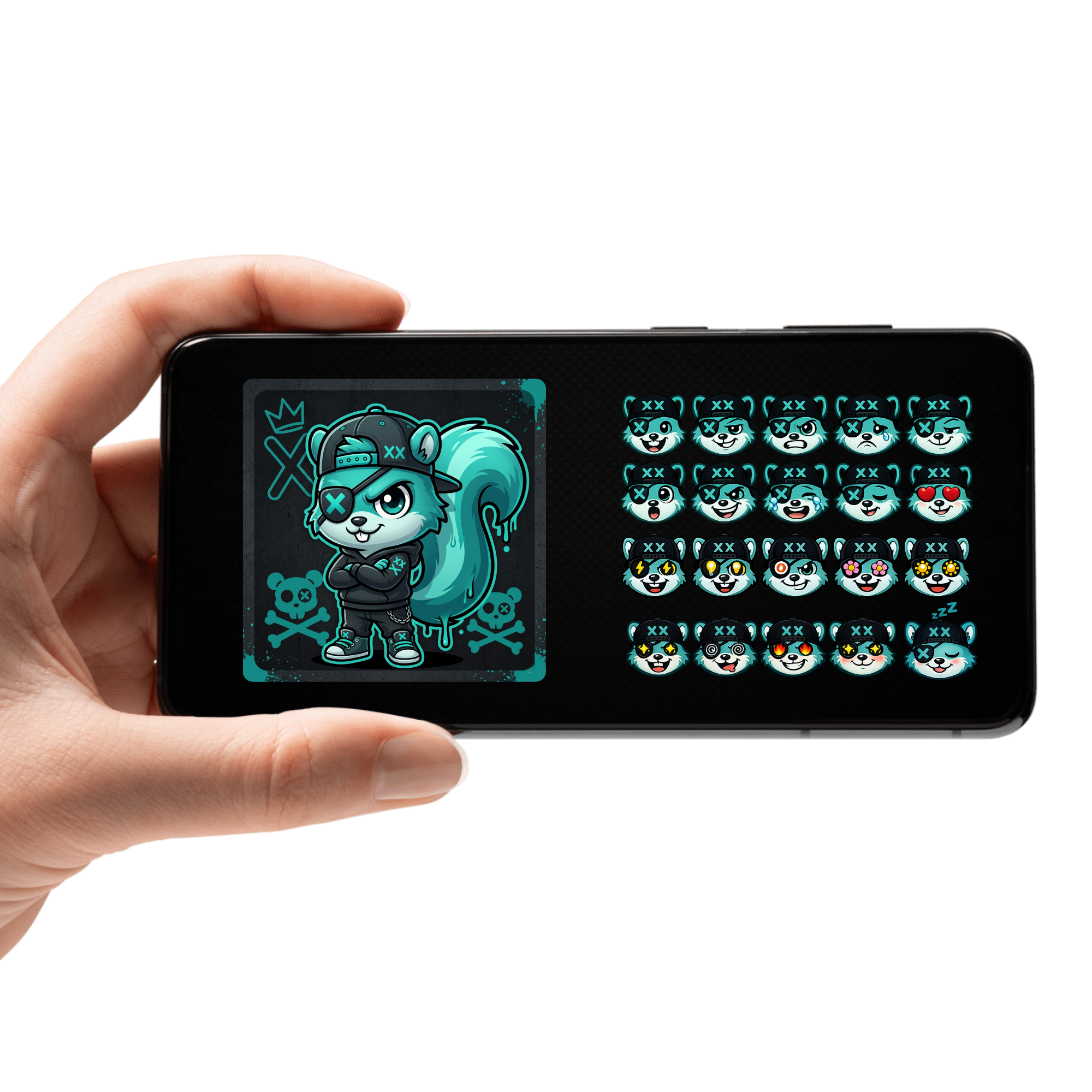 Bespoke emoticon packs and brand asset curation by Nevermore